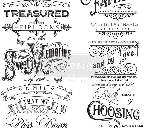 Redesign Decor Transferfolie - Family Heirlooms