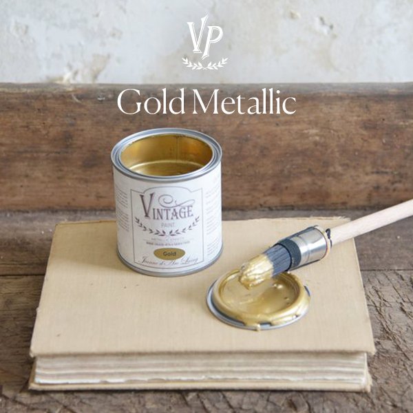 Vintage Paint Kreidefarbe - Gold Metallic - 200 ml