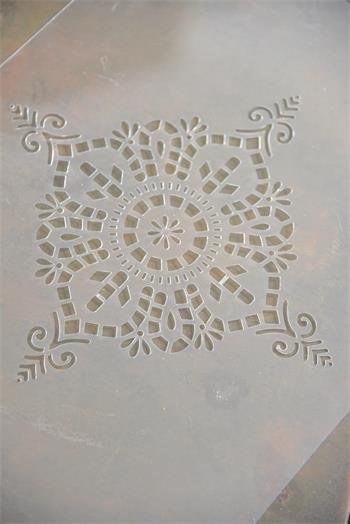 Schablone Vintage Paint - Filigran motif 6