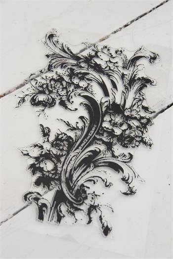 Vintage Paint Stempel Patch - Flowers filigree